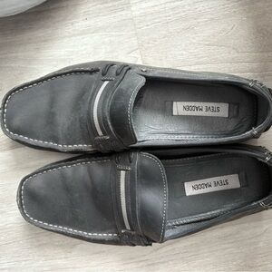 Steve Madden Charcoal Gray Slip-On Loafers